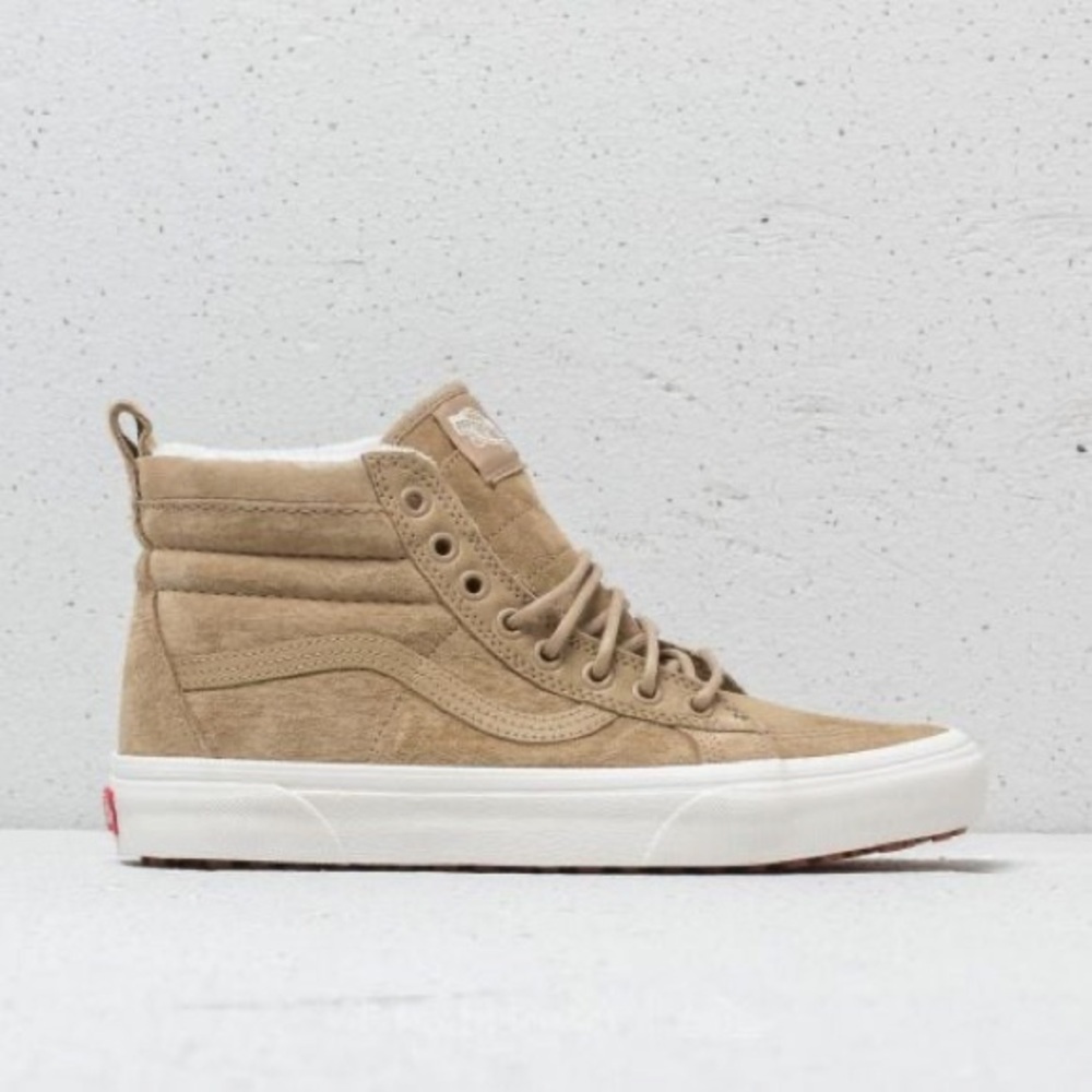 Vans Tan Suede High-Top Sneakers